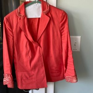 Orange Elie Tahari jacket Small